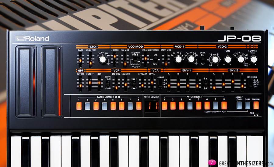 Roland JP-08 - the pocket-sized Jupiter - GreatSynthesizers