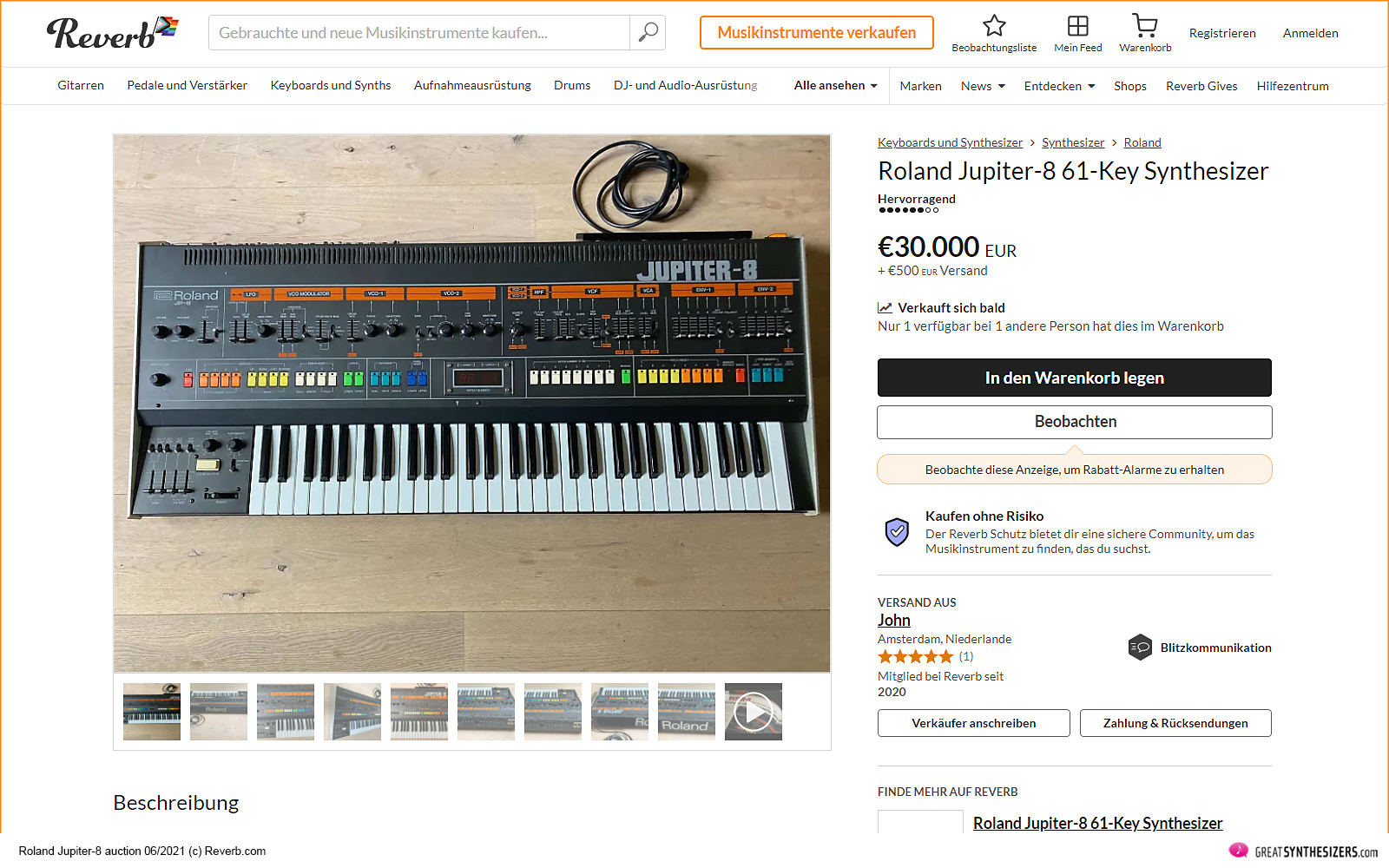 Roland Jupiter-8 Synthesizer