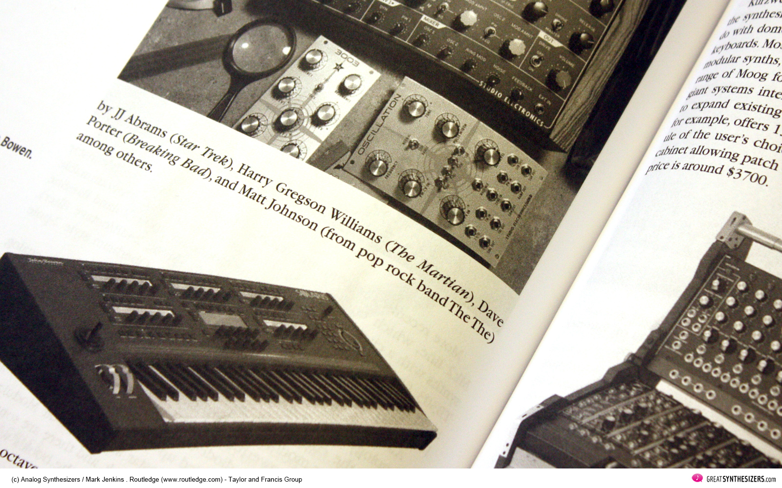 Analog synthesizers on sale mark jenkins