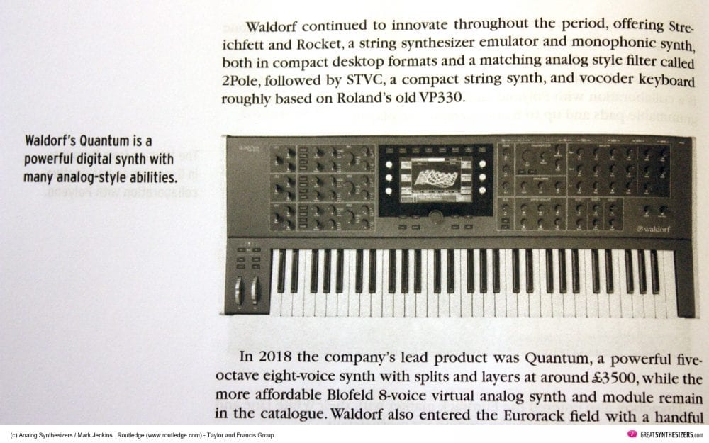 Book Mark Jenkins “Analog Synthesizers” (2nd Edition