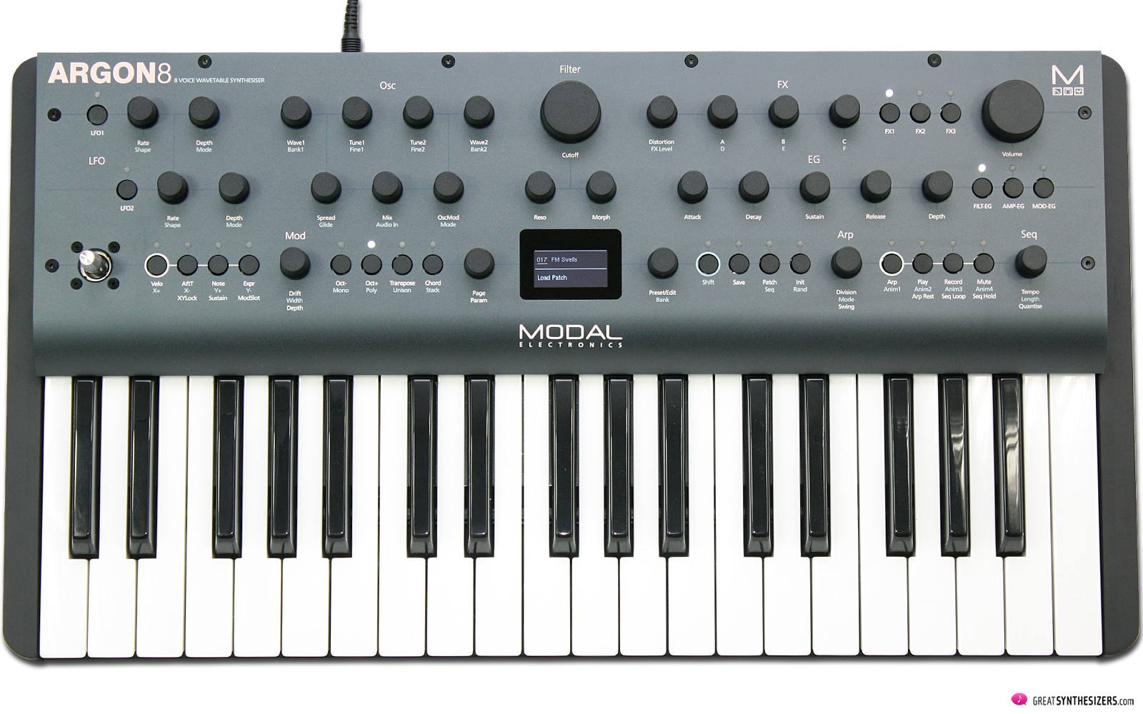 Modal Argon8 - a polyphonic Wavetable synthesizer - GreatSynthesizers